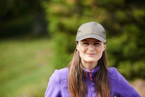 Young woman with cap outdoor